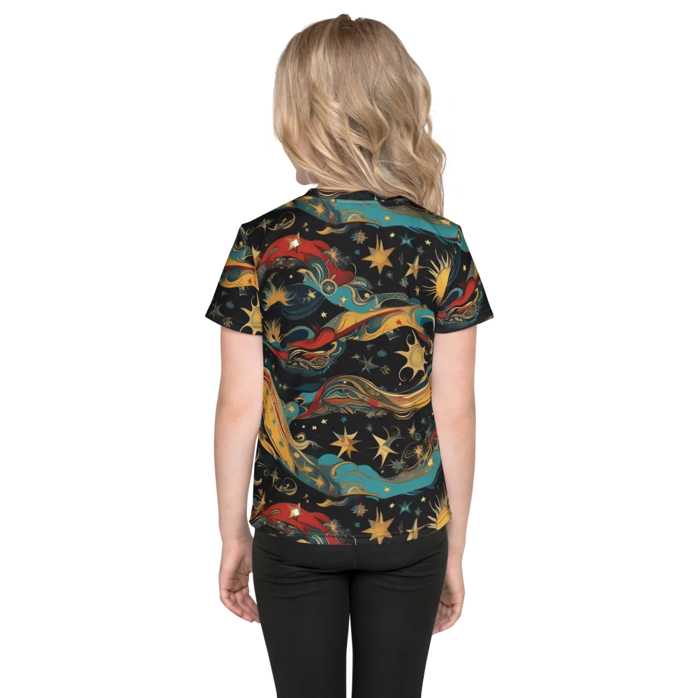 Sunlit Voyager on Kids Crew Neck T-Shirt — Back