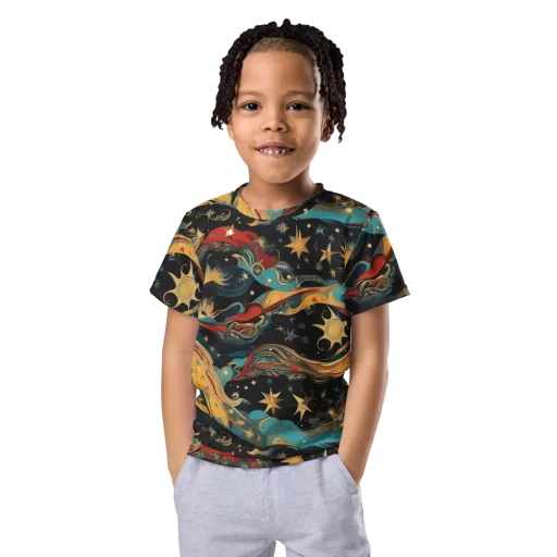 Sunlit Voyager on a Kids Crew Neck T-Shirt
