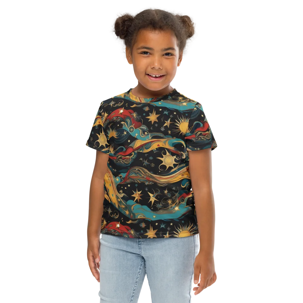 Sunlit Voyager on Kids Crew Neck T-Shirt — Front