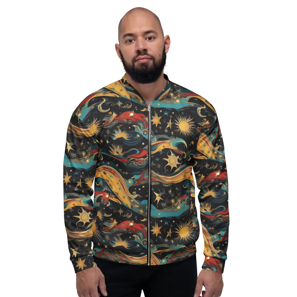 Sunlit Voyager on Bomber Jacket — Front