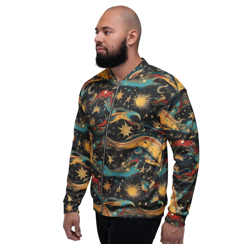 Sunlit Voyager on Bomber Jacket — Left