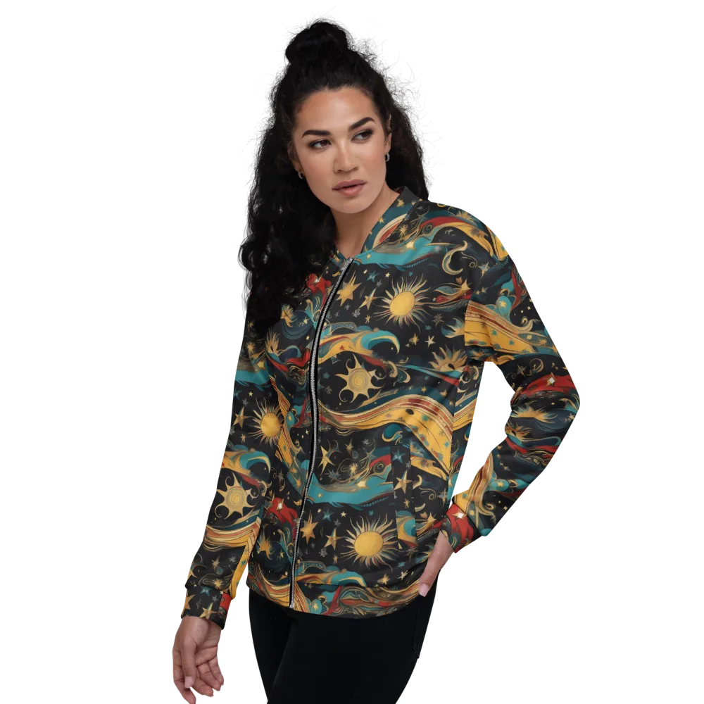 Sunlit Voyager on Bomber Jacket — Left