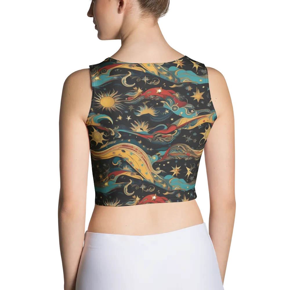 Sunlit Voyager on Crop Top — Back