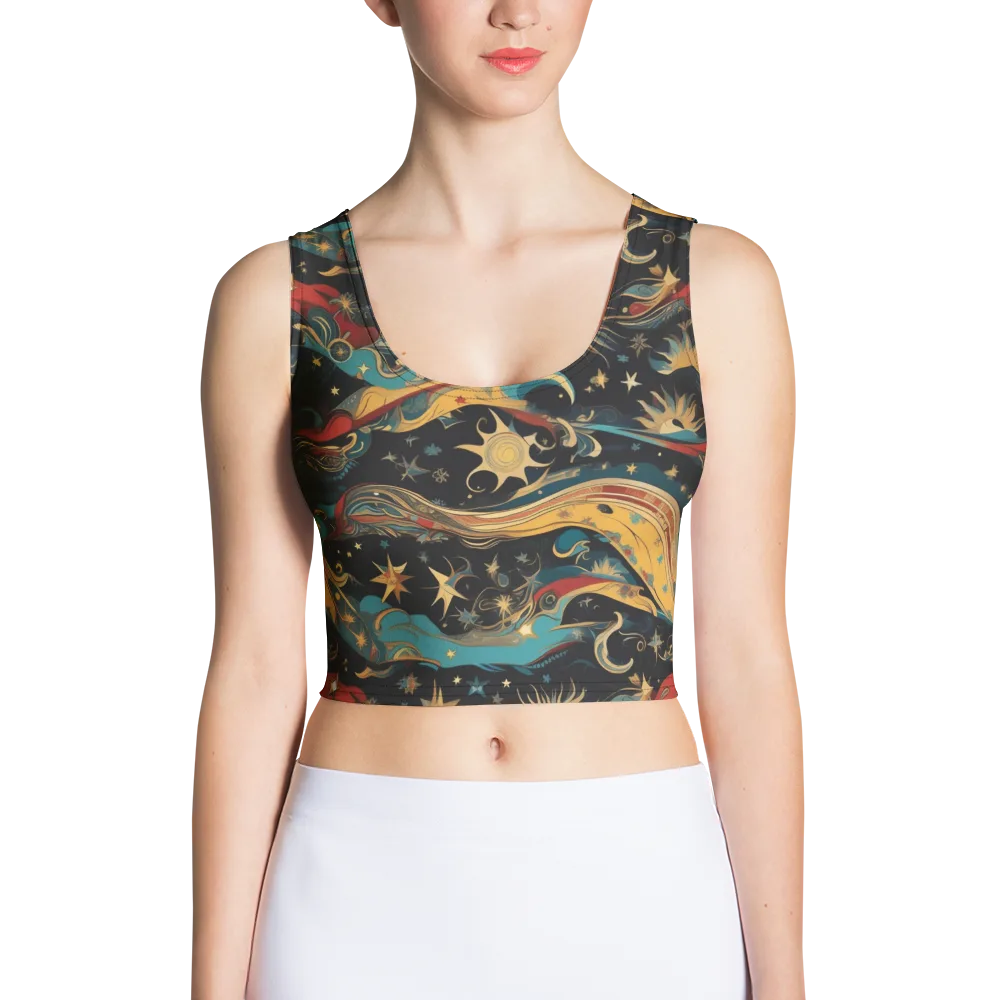 Sunlit Voyager on Crop Top — Front