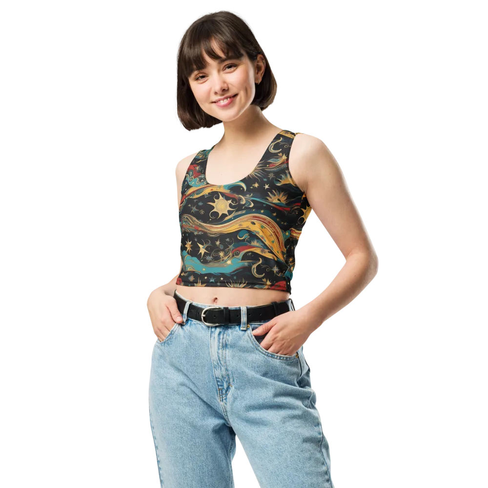 Sunlit Voyager on Crop Top — Front