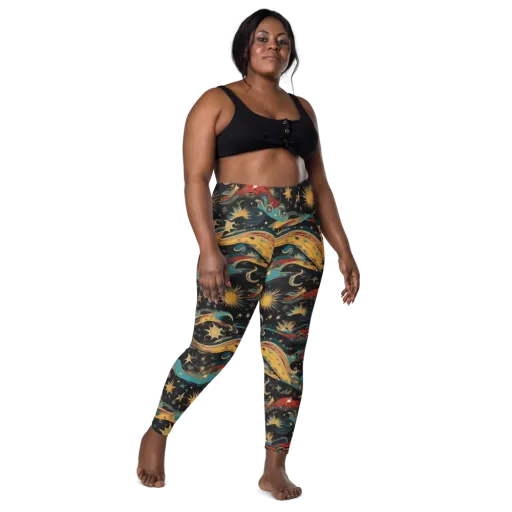 Sunlit Voyager on a Leggings with Pockets