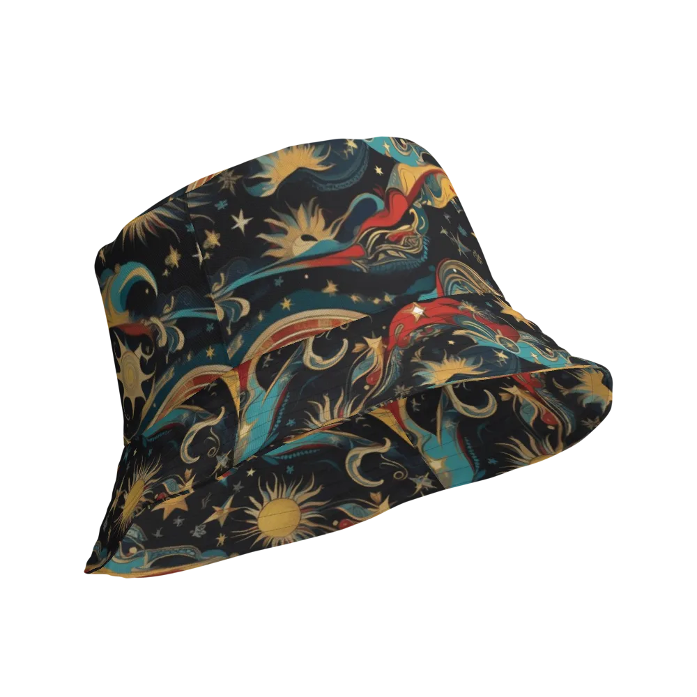 Sunlit Voyager on Reversible Bucket Hat — Product details Outside