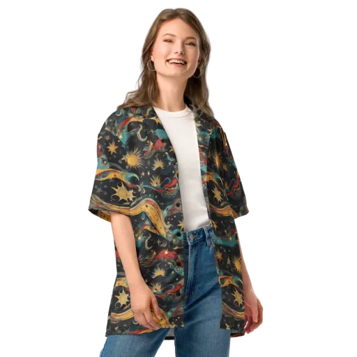 Sunlit Voyager on a Button Shirt