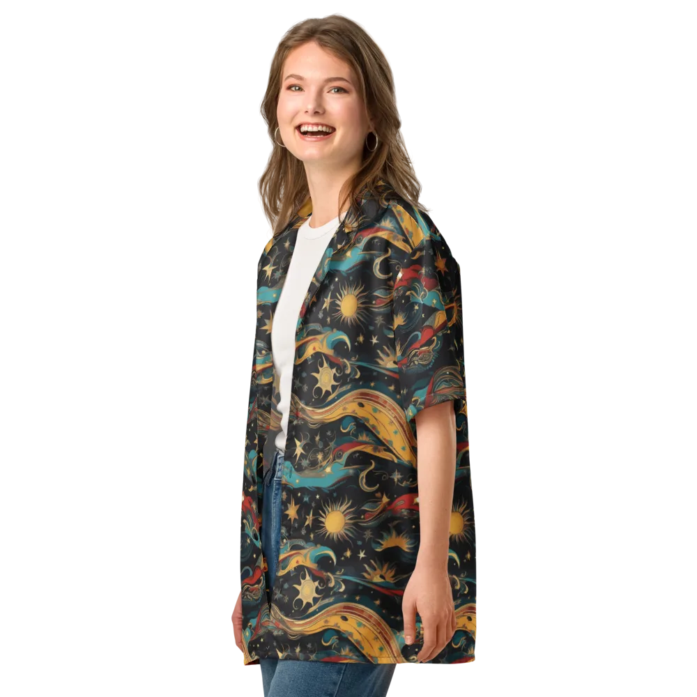 Sunlit Voyager on Button Shirt — Left Front