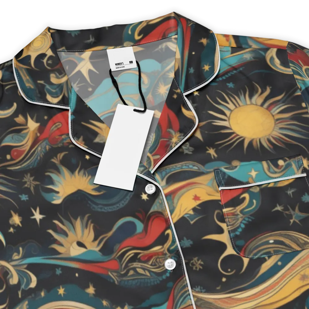 Sunlit Voyager on Women's Short Sleeve Pajama Top — Product details