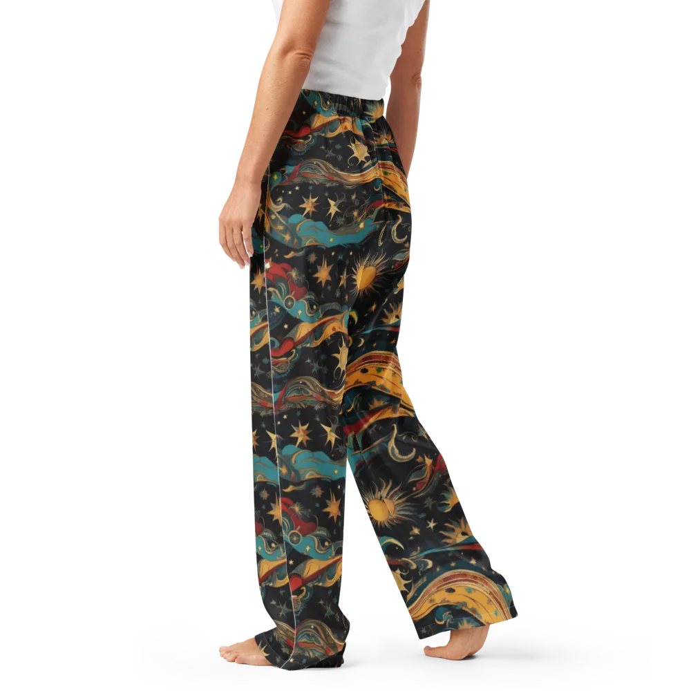 Sunlit Voyager on Women's Pajama Pants — Left