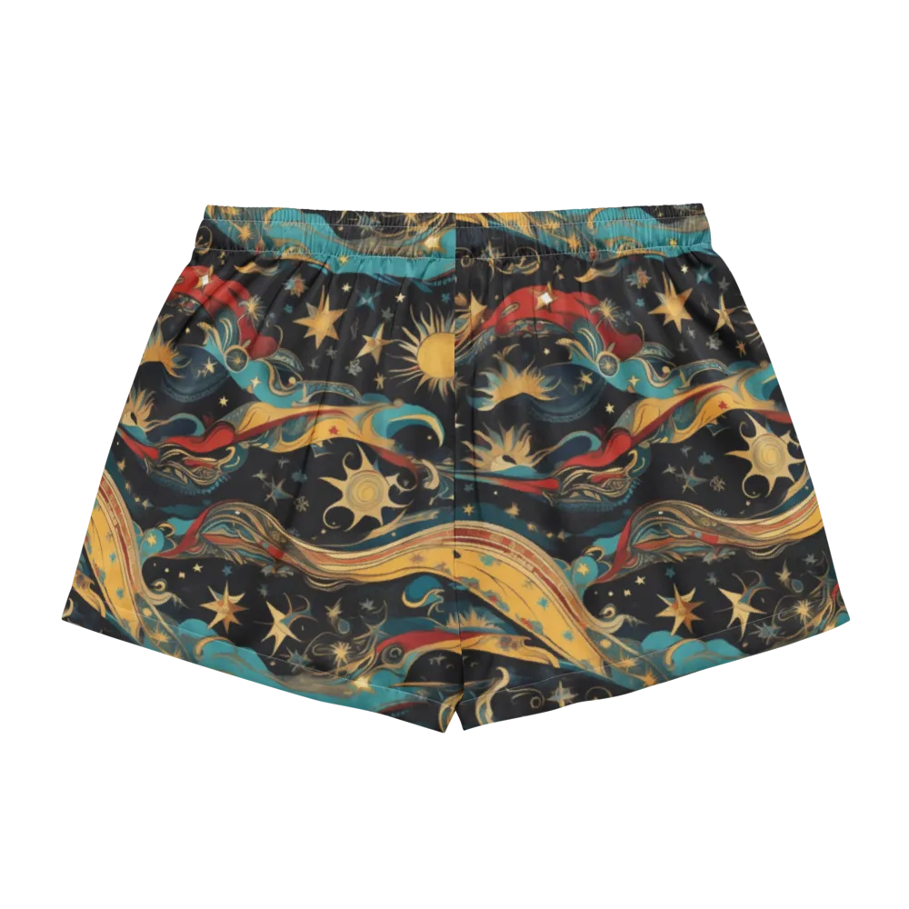 Sunlit Voyager on Women's Pajama Shorts — Back