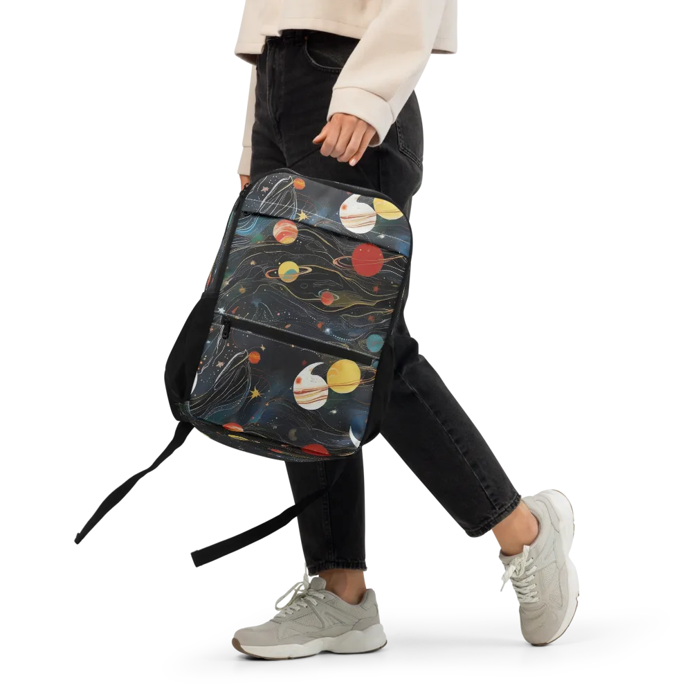 Planetary Silk on Utility Backpack — Front