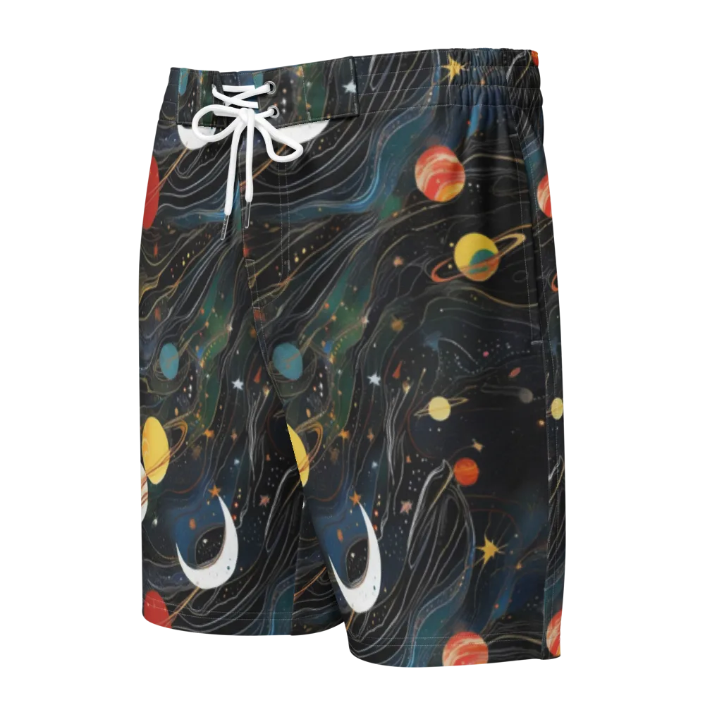 Planetary Silk on Men's Board Shorts — Front