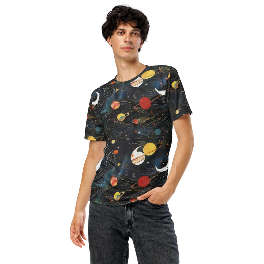 Planetary Silk on Men's Crew Neck T-Shirt — Front