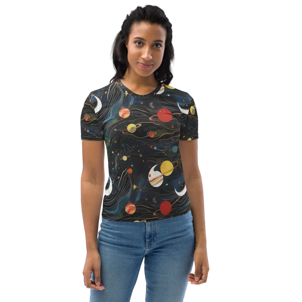 Planetary Silk on Women's Crew Neck T-Shirt — Front