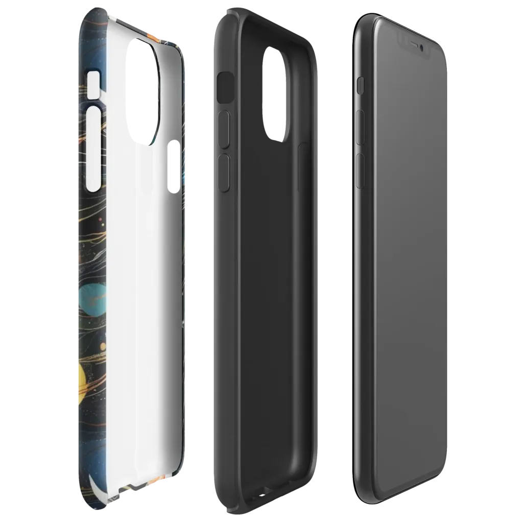 Planetary Silk on Tough Case for iPhone® — Right