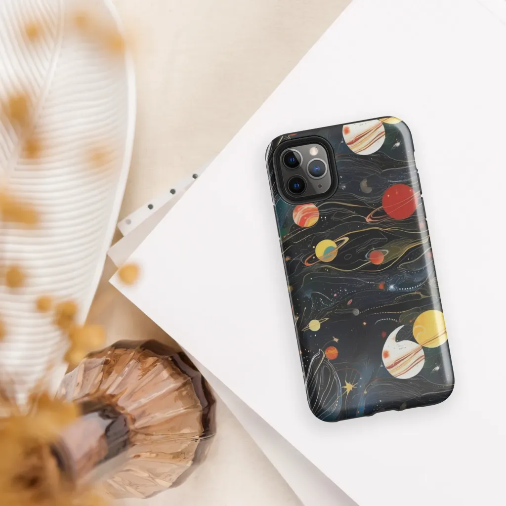 Planetary Silk on Tough Case for iPhone® — Front