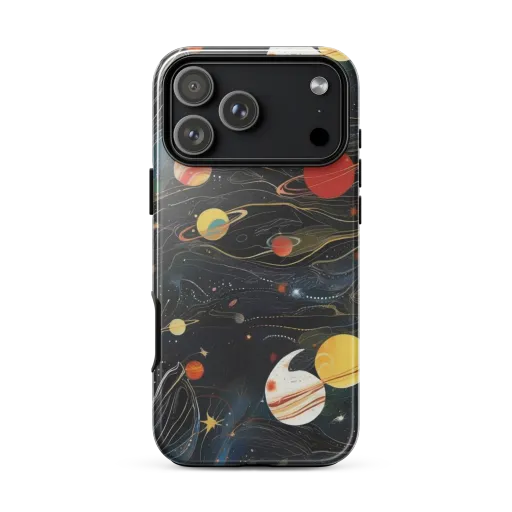 Planetary Silk on a Tough Case for iPhone®