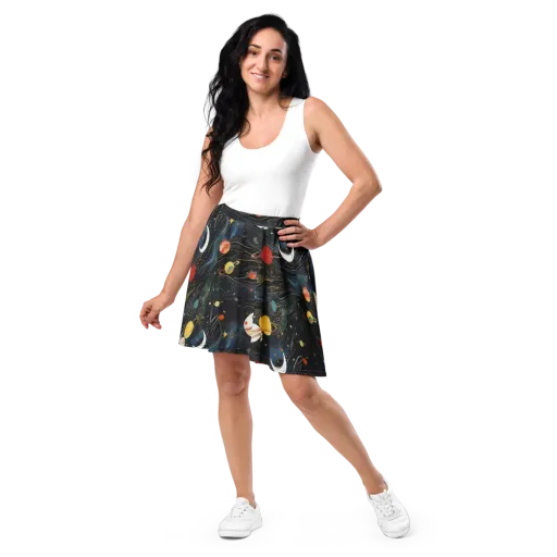 Planetary Silk on a Skater Skirt