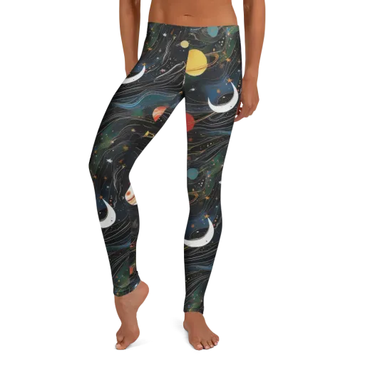 Planetary Silk on a Leggings