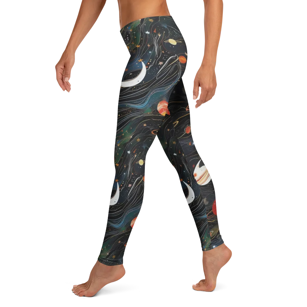 Planetary Silk on Leggings — Left