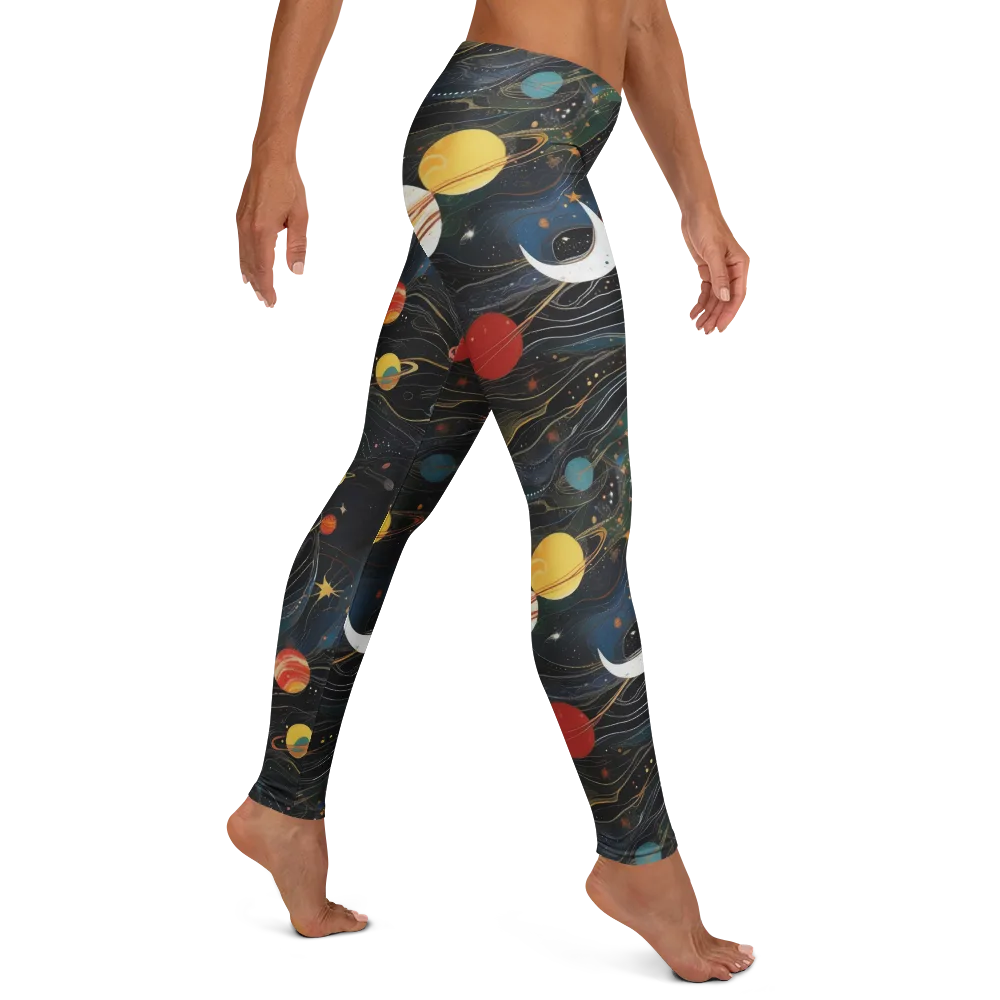 Planetary Silk on Leggings — Right