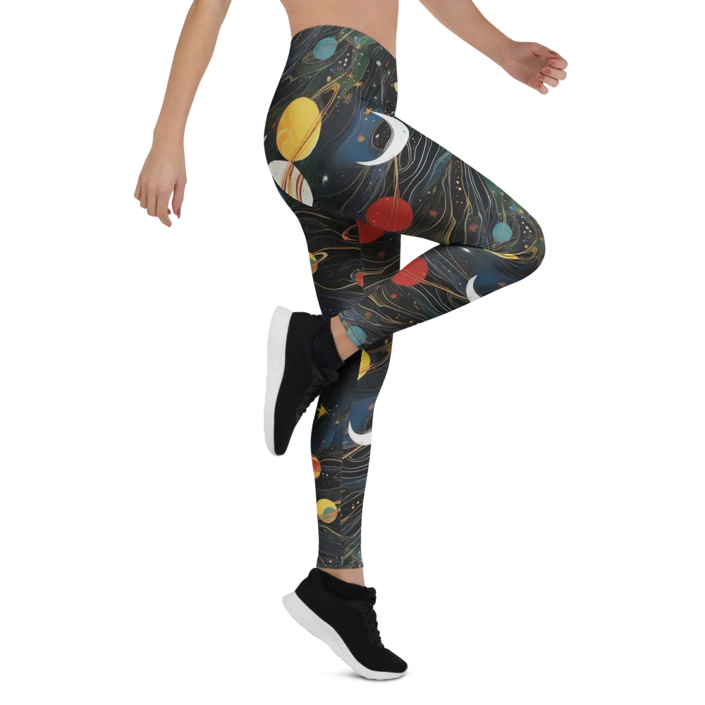 Planetary Silk on Leggings — Right