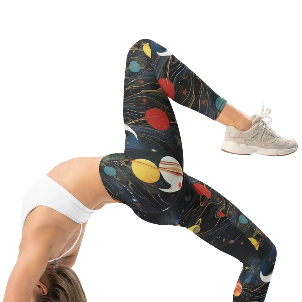 Planetary Silk on Leggings — Right