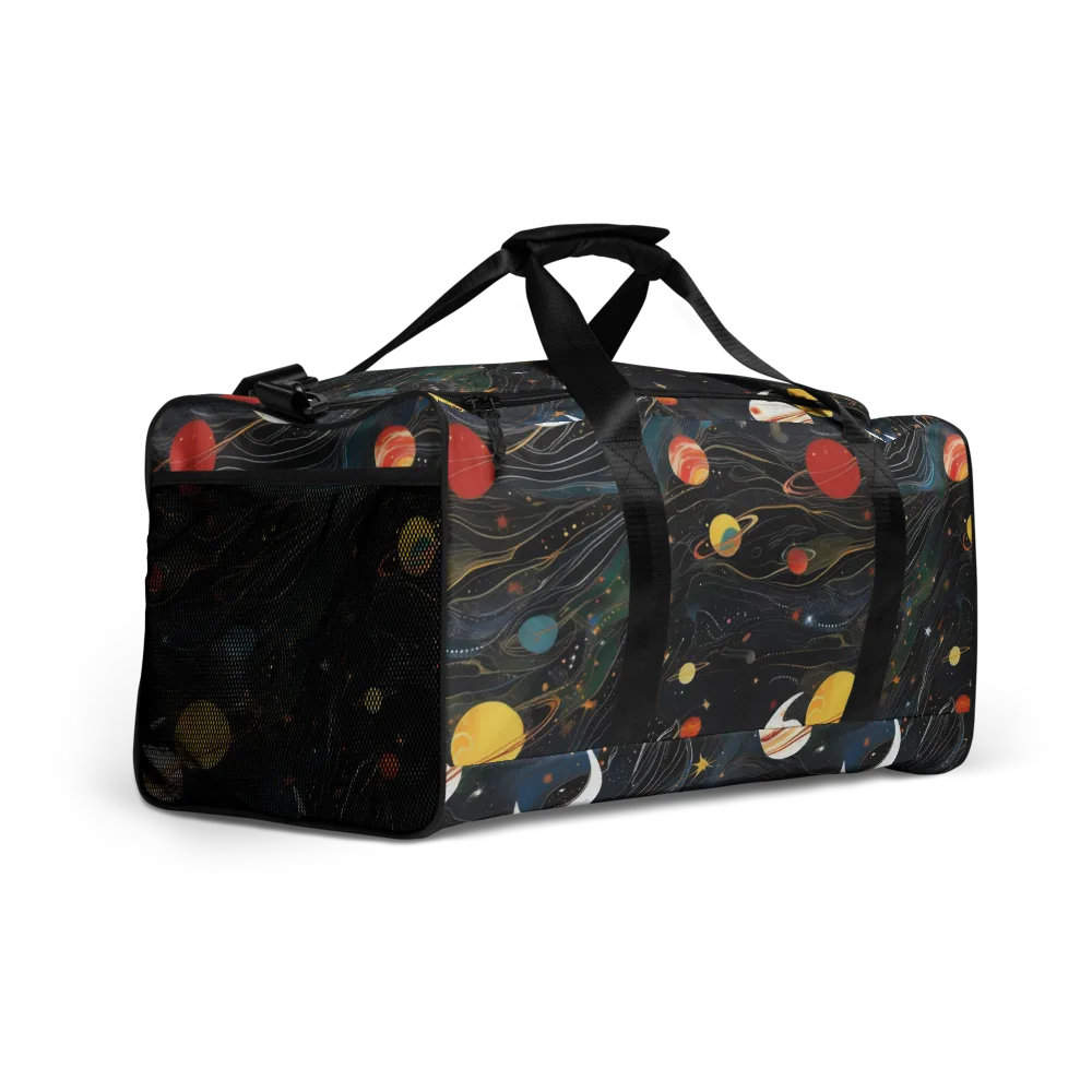 Planetary Silk on Duffle Bag — Right Front