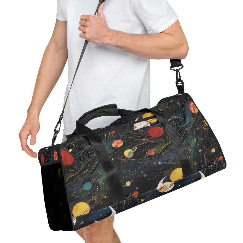 Planetary Silk on Duffle Bag — Right Front