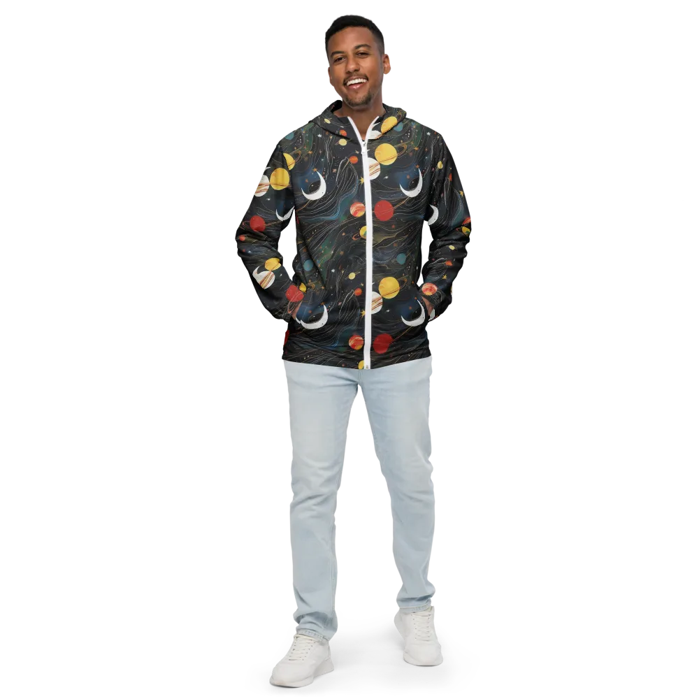 Planetary Silk on Men's Windbreaker — Front