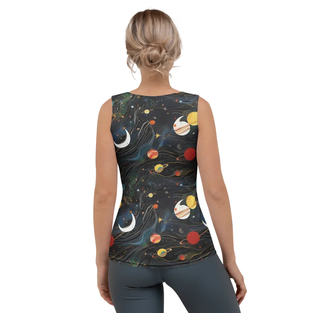 Planetary Silk on Women's Tank Top — Back