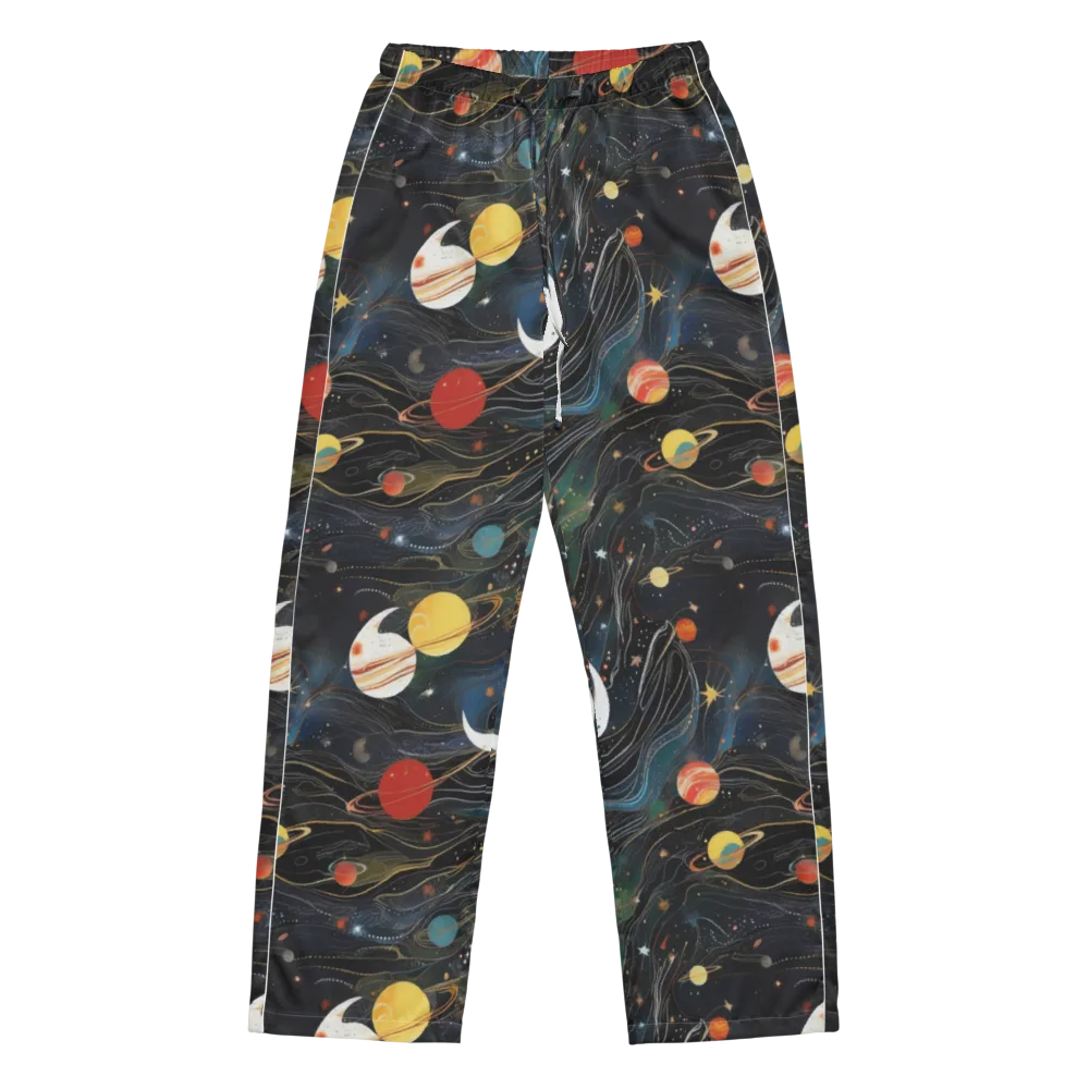 Planetary Silk on Women's Pajama Pants — Front