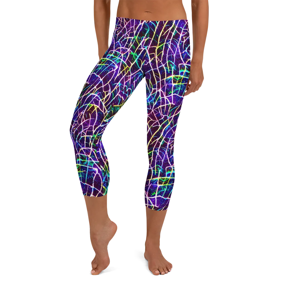 Cosmic Wiring on Capri Leggings — Front
