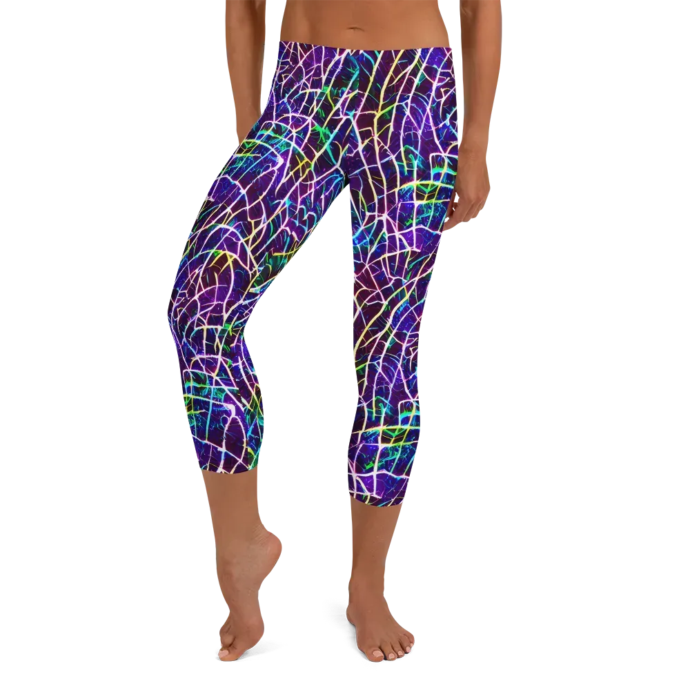 Cosmic Wiring on Capri Leggings — Front