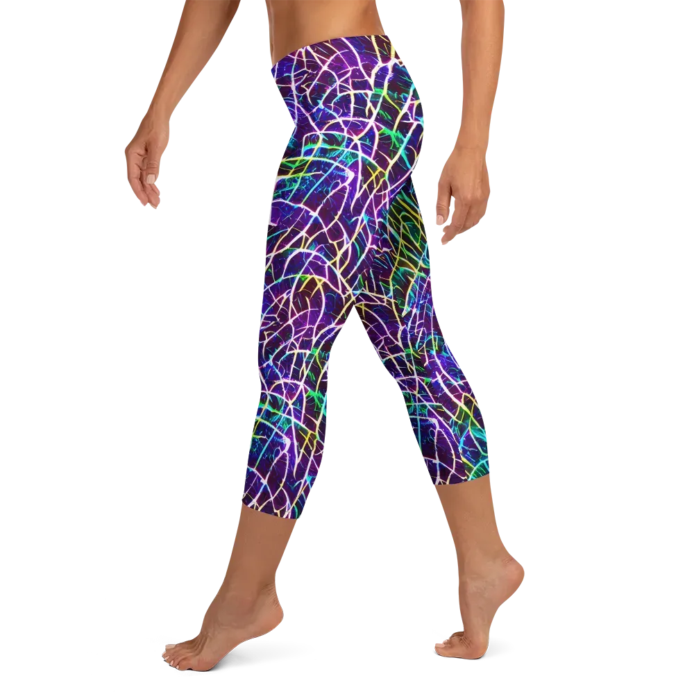 Cosmic Wiring on Capri Leggings — Left
