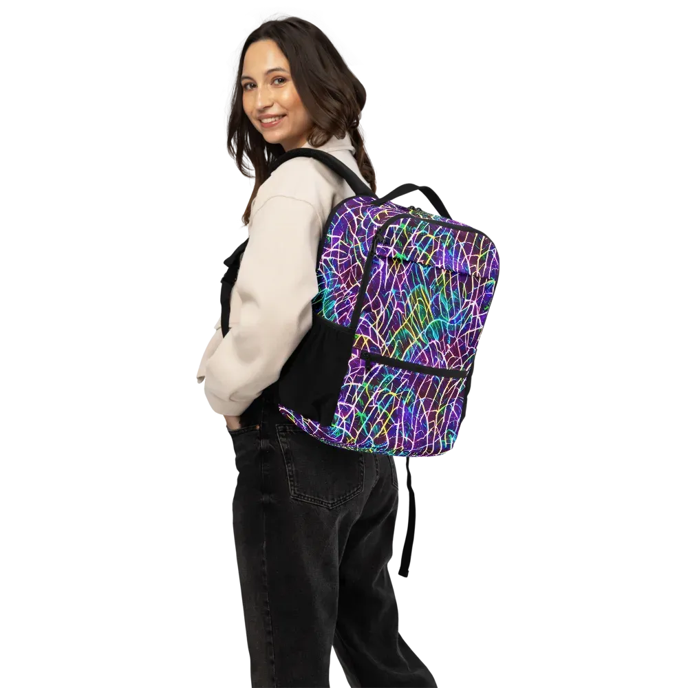 Cosmic Wiring on Utility Backpack — Back