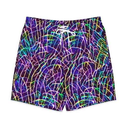 Cosmic Wiring on a Men's Board Shorts