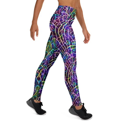 Cosmic Wiring on a Yoga Leggings