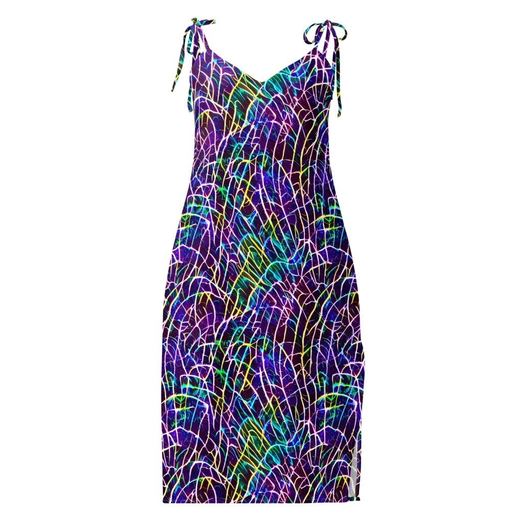 Cosmic Wiring on Slip Dress — Front