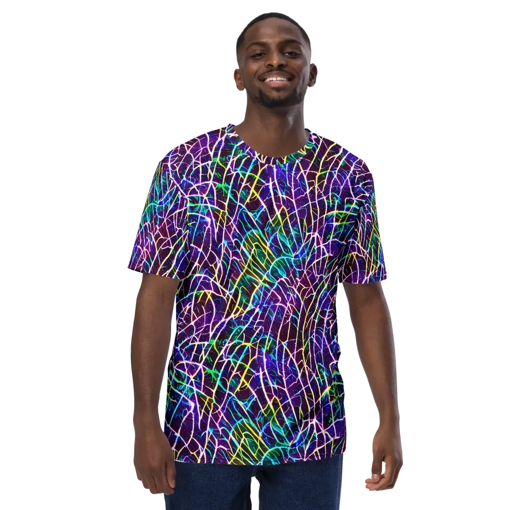 Cosmic Wiring on Men's Crew Neck T-Shirt — Front