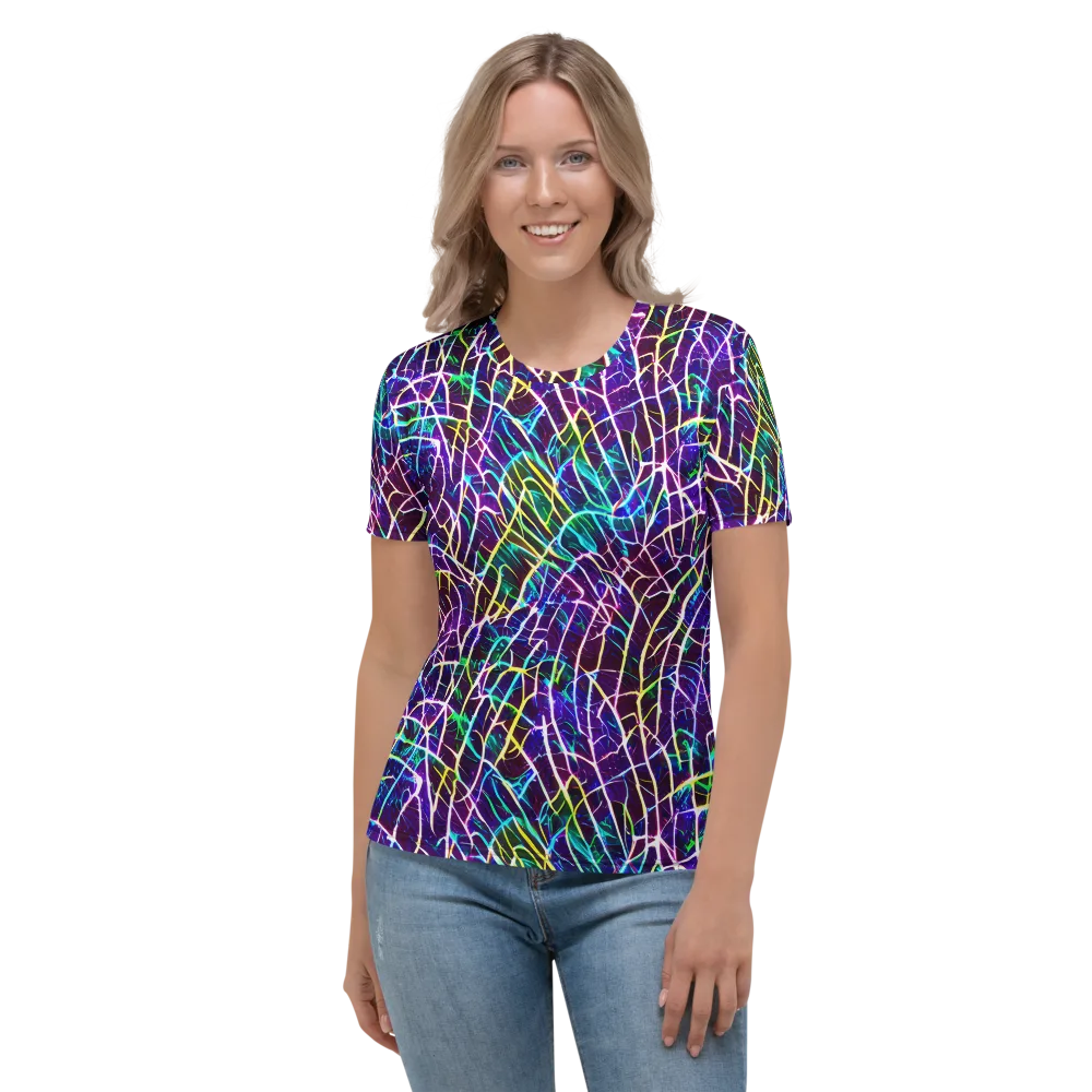 Cosmic Wiring on Women's Crew Neck T-Shirt — Front