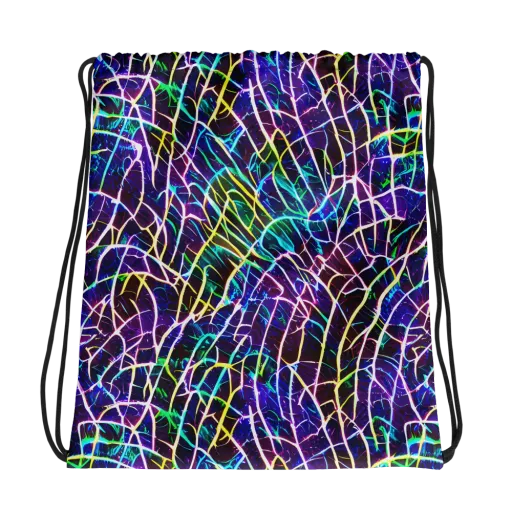 Cosmic Wiring on a Drawstring Bag