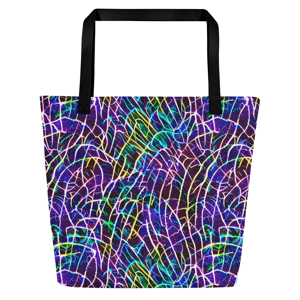 Cosmic Wiring on Large Tote Bag W/ Pocket — Front