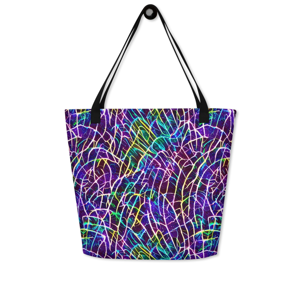 Cosmic Wiring on Large Tote Bag W/ Pocket — Front