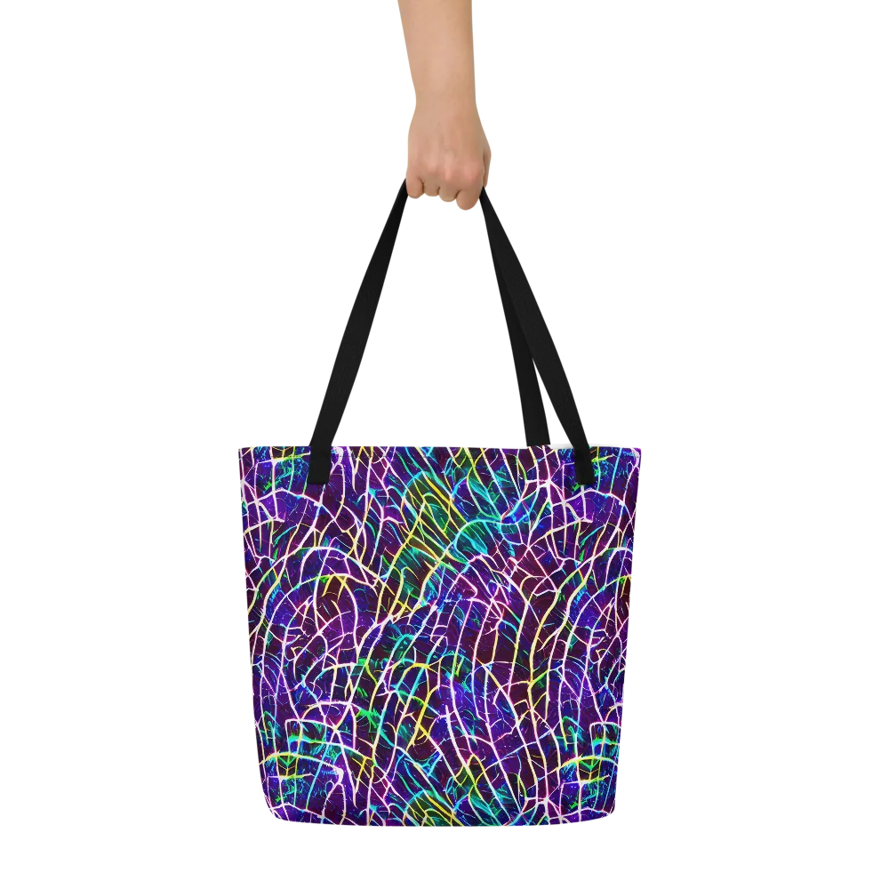 Cosmic Wiring on Large Tote Bag W/ Pocket — Front