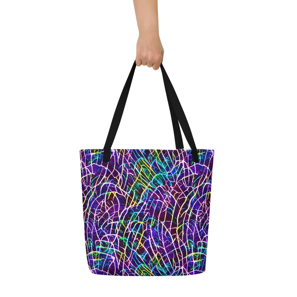 Cosmic Wiring on Large Tote Bag W/ Pocket — Front