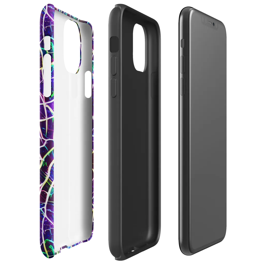Cosmic Wiring on Tough Case for iPhone® — Right
