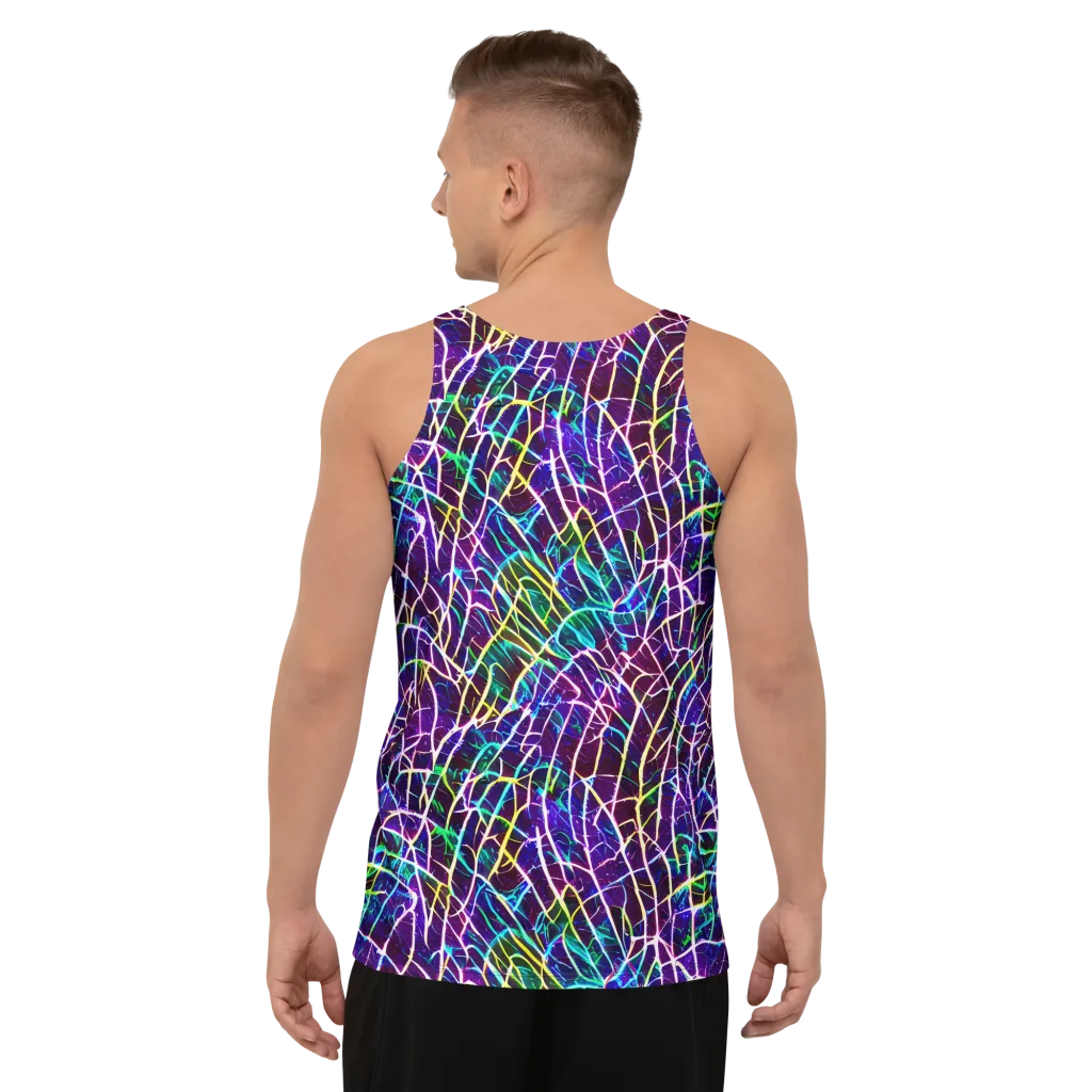 Cosmic Wiring on Men's Tank Top — Back